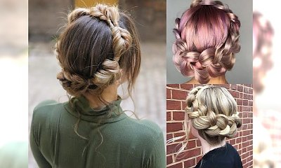 Warkocz a'la korona - 16 pomysłów na śliczne fryzury dla dziewczyn