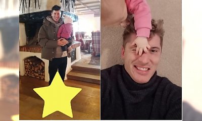 Robert Lewandowski na nowym zdjęciu z córką. Ale tym razem fani patrzą na jego buty