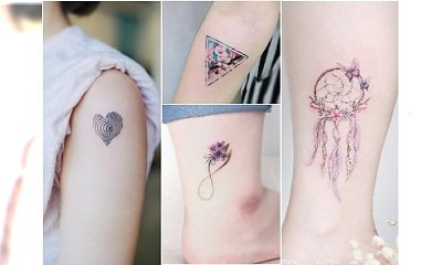 Małe tatuaże z waszymi ulubionymi motywami: kwiatami, symbolem nieskończoności, łapaczem snów