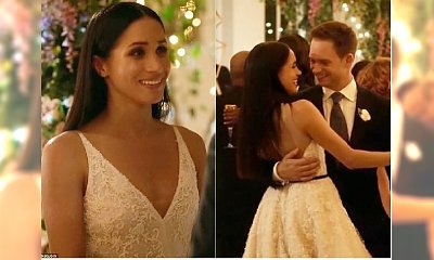 Meghan Markle wzięła ślub! Zobaczcie, jaką miała SUKNIĘ ŚLUBNĄ... w serialu!