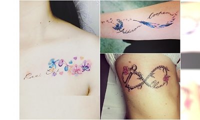 Modne tatuaże: symbol nieskończoności z imieniem dziecka. Mamy chwalą się swoimi wzorami!