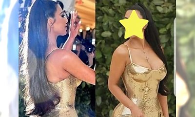 Kim Kardashian na Met Gali wyglądała ZUPEŁNIE INACZEJ! Czy to tylko zasługa makijażu?