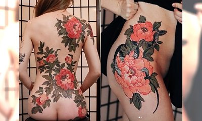 Japońskie tatuaże znów są na topie. DUŻE, BARWNE WZORY jak prawdziwe dzieła sztuki!