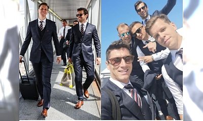 Mundial 2018: Polscy piłkarze lecą na Mundial! Zobaczcie, jak się wystroili. Przystojniacy!