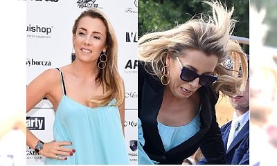 Karolina Ferenstein-Kraśko wysiada z powozu. Wystarczył podmuch wiatru i... WPADKA?