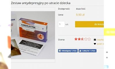 KURIOZUM! Powstał "lek duchowy po utracie dziecka". Skład i działanie - UŚMIEJECIE SIĘ!