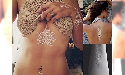 Najpiękniejsze kobiece białe tatuaże - galeria niesamowitych wzorów!