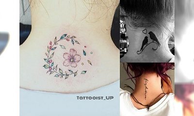 Tatuaż na karku - nowoczesne wzory dla dziewczyn