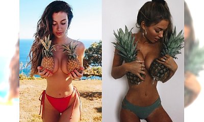 Pozują TOPLESS i zasłaniają piersi ananasami! Gorący letni trend z Instagrama