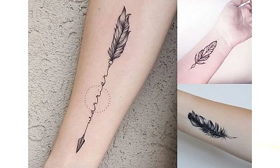 Postaw na tatuaż z piórkiem w roli głównej - galeria najpiękniejszych pomysłów