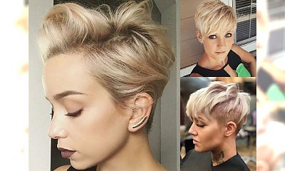 Odmładzające fryzurki pixie dla blondynek - trendy 2018 [GALERIA]