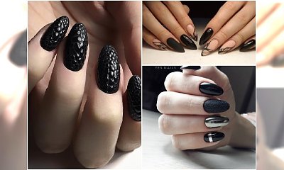 Czarny manicure powraca jesienią w jeszcze piękniejszym wydaniu!