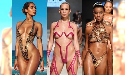 Bikini z TAŚMY klejącej - efektowne, pomysłowe, ale to zdejmowanie.... Od samego myślenia o tym BOLI