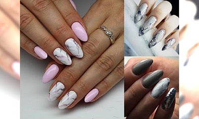Marmurkowy manicure jest prześliczny! Galeria kolorowych wzorów