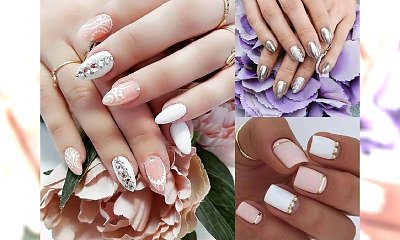 28 pomysłów na ślubny manicure - galeria niesamowitych wzorów