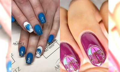 Deszczowe paznokcie wcale nie muszą być smutne! Taki manicure sprawi, że POKOCHACIE deszcz!