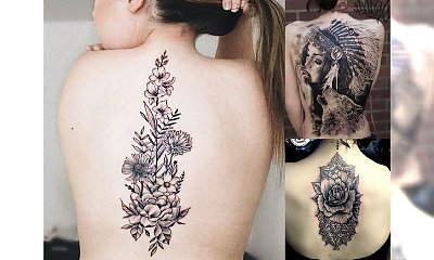 Zmysłowe tatuaże na plecy i kark - galeria kobiecych wzorów