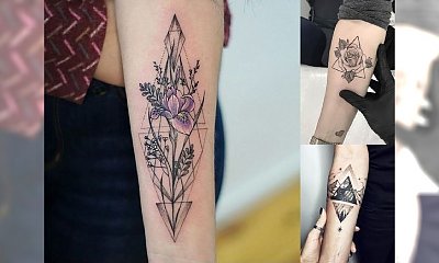 Geometryczne tatuaże - najpiękniejsze wzory z sieci! [GALERIA]