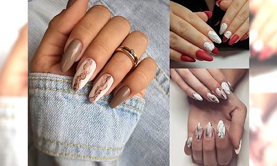 Marmurkowy manicure - przeglądamy najnowsze trendy