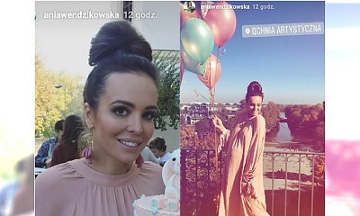 Anna Wenndzikowska wyprawiła baby shower! Były balony i pięknie zastawiony stół, ale nam najbardziej podobał się tort!