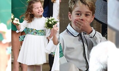 Księżniczka Charlotte walczy z wiatrem, a książę George został przyłapany przez kamery na bardzo BRZYDKIEJ czynności!