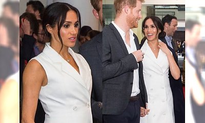 Meghan Markle zaliczyła kolejną modową WPADKĘ: kolor sukienki co prawda twarzowy, ale popatrzcie tylko na NOGI księżnej...