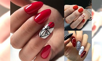 Czerwony manicure - 25 pomysłów, które Cię urzekną! [GALERIA]