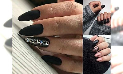 Czarny manicure - pomysły na stylowe i eleganckie zdobienia [GALERIA]