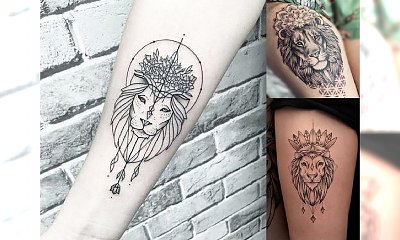 20 pomysłów na tatuaż z motywem lwa - galeria kobiecych wzorów