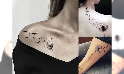 Tatuaż z dmuchawcem - piękne i ciekawe wzory dla kobiet
