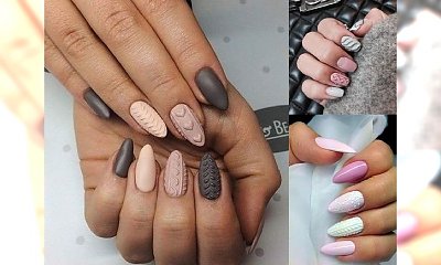 Sweterkowy manicure - galeria ślicznych i dziewczęcych pomysłów