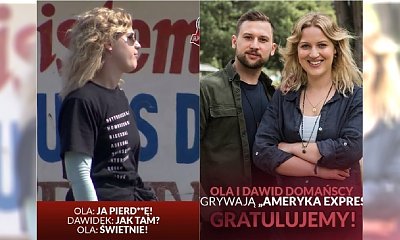 Ameryka Express: program wygrali Ola i Dawid Domańscy! Fani niezadowoleni: Największa pi**doła wygrała program. Szacun dla brata, że tyle z nią wytrzymał