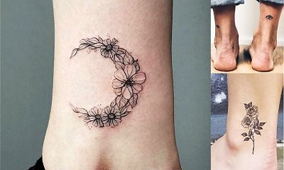26 pomysłów na dyskretny tatuaż w okolicy kostki