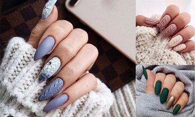 24 pomysły na sweterkowy manicure - galeria ślicznych zdobień