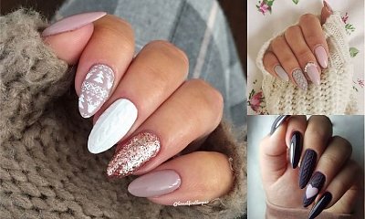 Sweterkowy manicure - 20 zimowych i modnych stylizacji paznokci