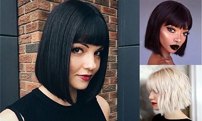 Fryzury bob z grzywką - 16 modnych cięć