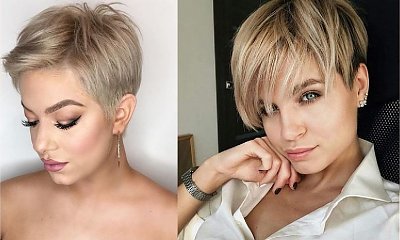 Fryzury pixie i undercut dla blondynek - trendy 2019