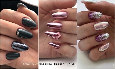 20 pomysłów na sylwestrowy manicure z brokatem i błyszczącymi aplikacjami