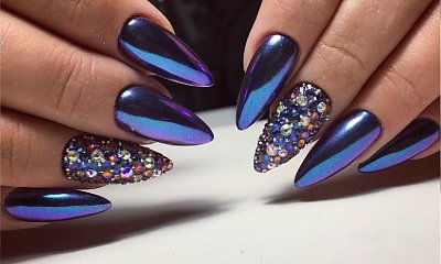 Elegancki manicure na sylwestra - 20 pomysłów na sylwestrowe hybrydy