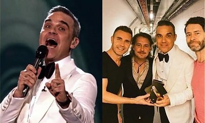 Robbie Williams chciał zrobić fanom miłą niespodziankę. Dołączył do Take That na scenie, a potem... O nie!