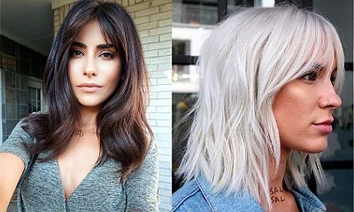 20 pomysłów na półdługą fryzurę z grzywką - galeria stylowych cięć