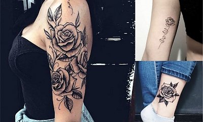Tatuaż róża - 30 nietuzinkowych i ultrakobiecych wzorów