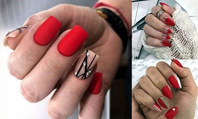 Czerwony manicure - 20 najlepszych pomysłów z sieci