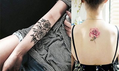 Tatuaż róża - galeria ślicznych i oryginalnych wzorów dla kobiet