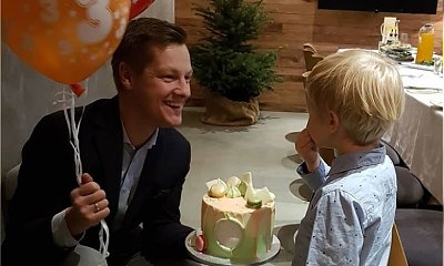Syn Marcina Mroczka skończył 3 lata! Aktor wyprawił mu urodziny