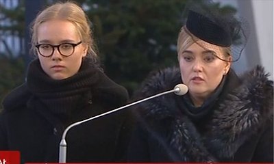 Magdalena i Antonina Adamowicz podczas pogrzebu pożegnały Pawła Adamowicza. "Chcę podziękować Bogu, że wiele lat temu skrzyżował nasze drogi"