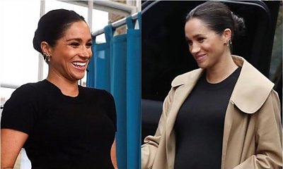 Meghan Markle w obcisłej sukience, która podkreśliła jej ogromny brzuszek! Ale nie tylko brzuch jej urósł