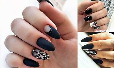 Czarny manicure - galeria eleganckich i stylowych stylizacji
