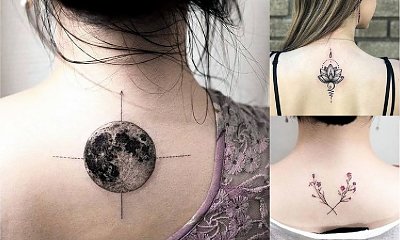 Tatuaż na karku - galeria ślicznych wzorów dla kobiet