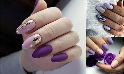 Fioletowy manicure - galeria najpiękniejszych zdobień